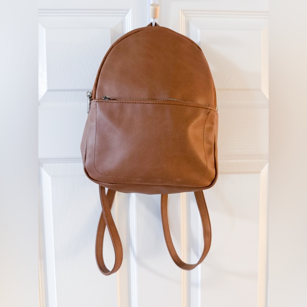 Wild Fable Chocolate Brown Faux Leather Mini Backpack